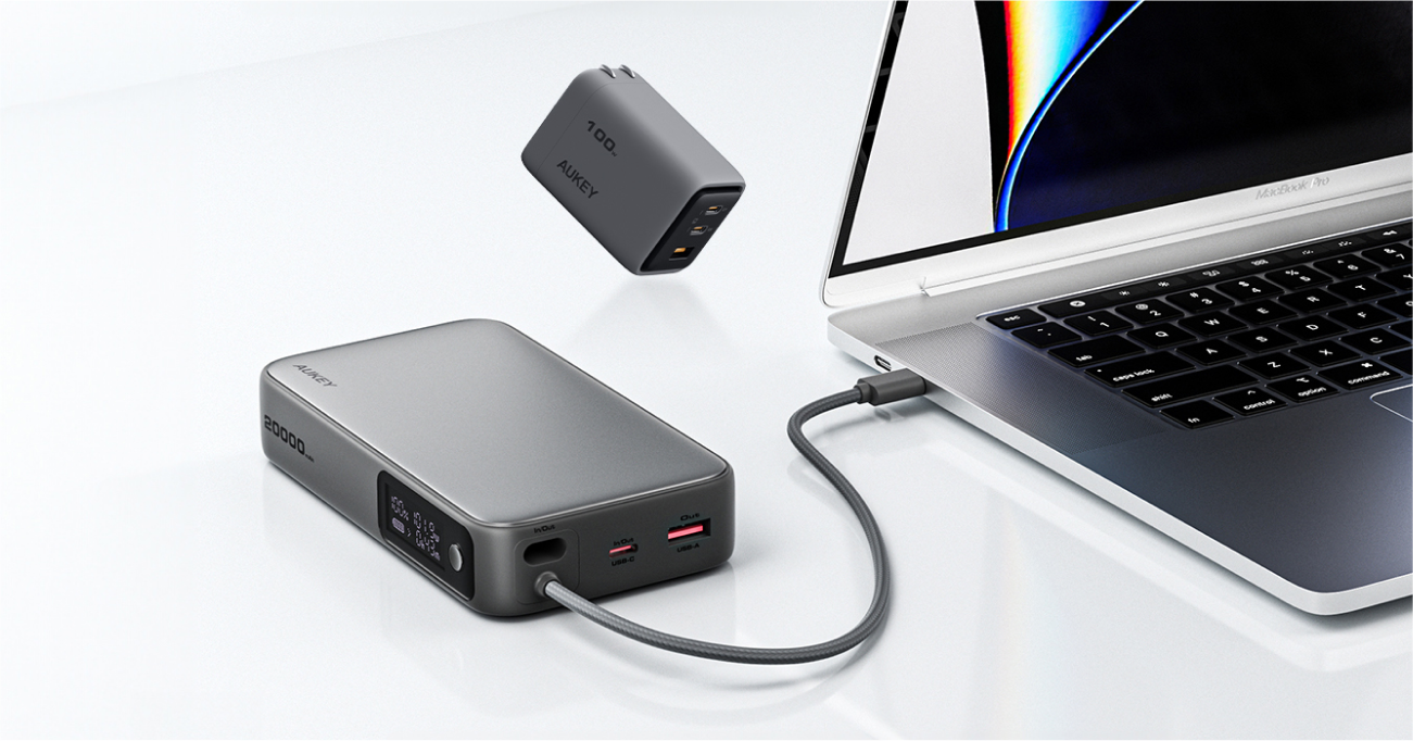 小體積大功率!AUKEY 最小 100W 充電器與行動電源