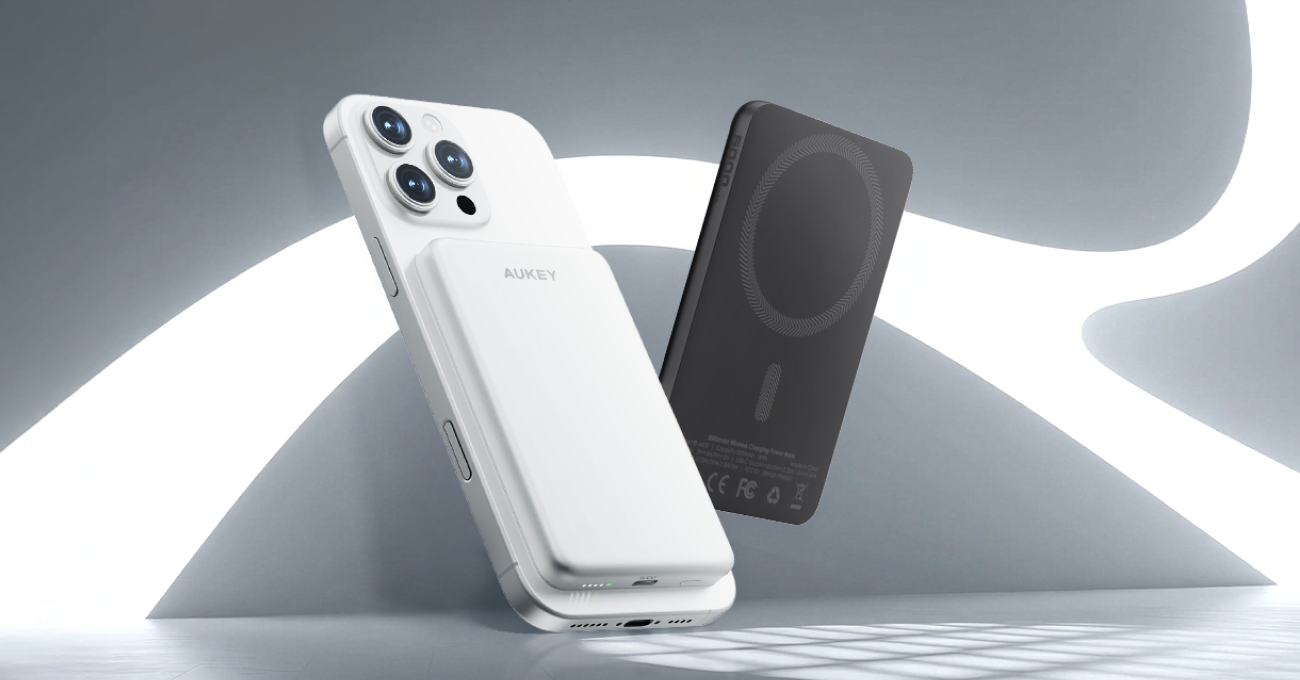 纖薄金屬機身!AUKEY MagFusion M Qi2磁吸行動電源