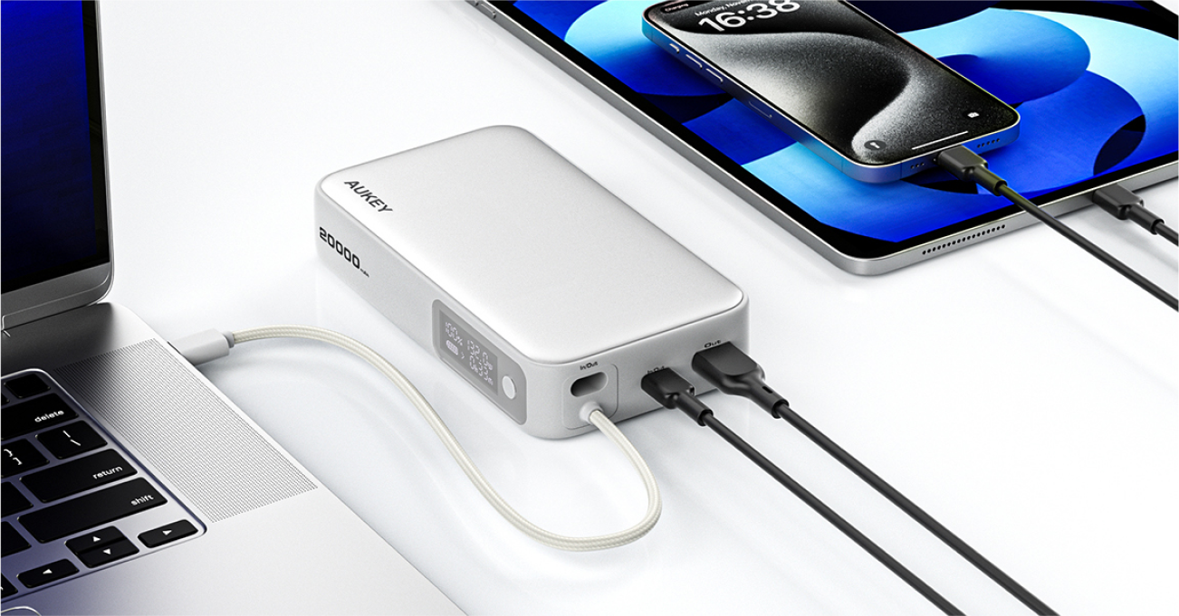 Sling 20000mAh(PB-Y48)100W 行動電源 - 大容量、大功率,就算筆電也能充!